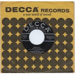 Carmen Cavallaro ‎~ 45 Vinyl Record ~ Brazil / To Love Again on Decca VG+ Jazz